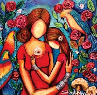 Shazly Khan, Living the Untold Stories, 20 x 20 Inch, Acrylic on Canva, Figurative Painting, AC-SZK-046